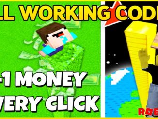 +1 Money Every click Codes